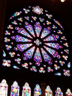 [West transept rose window, Nwk cathedral]