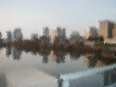 [Brush Stroke effect on Bridge St view]