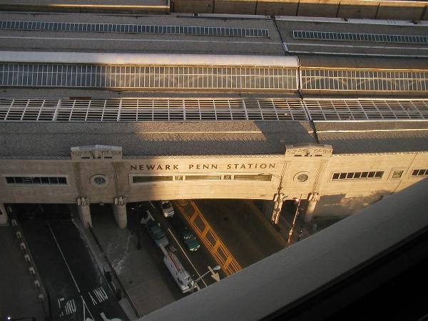 [Newark Penn Station from above]
