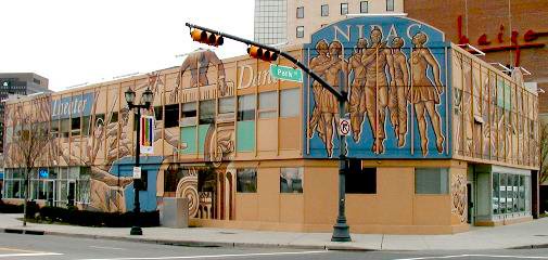 [Police station opposite NJPAC]