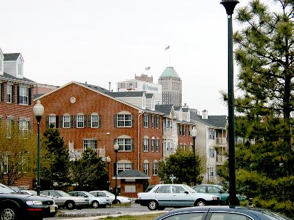 [Society Hill, townhouse complex near downtown]