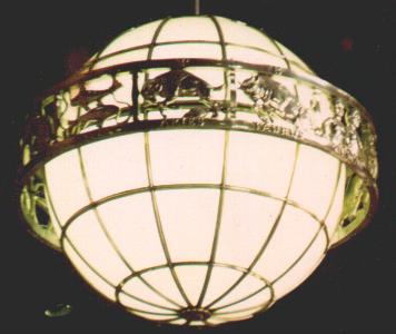 [Globular ceiling lite, Newark Penn Station]